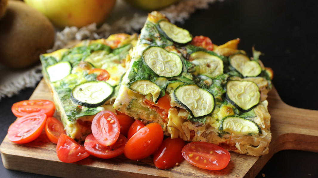 Frittata al forno con verdure e Bella Lodi