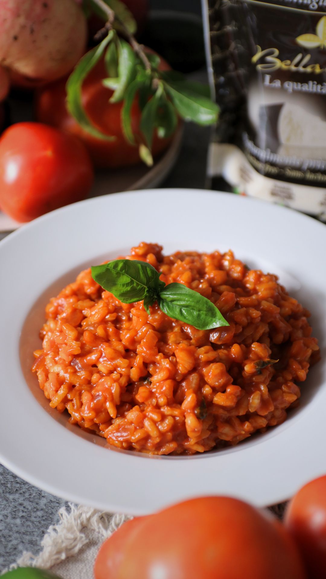 Risotto al pomodoro mantecato al Bella Lodi