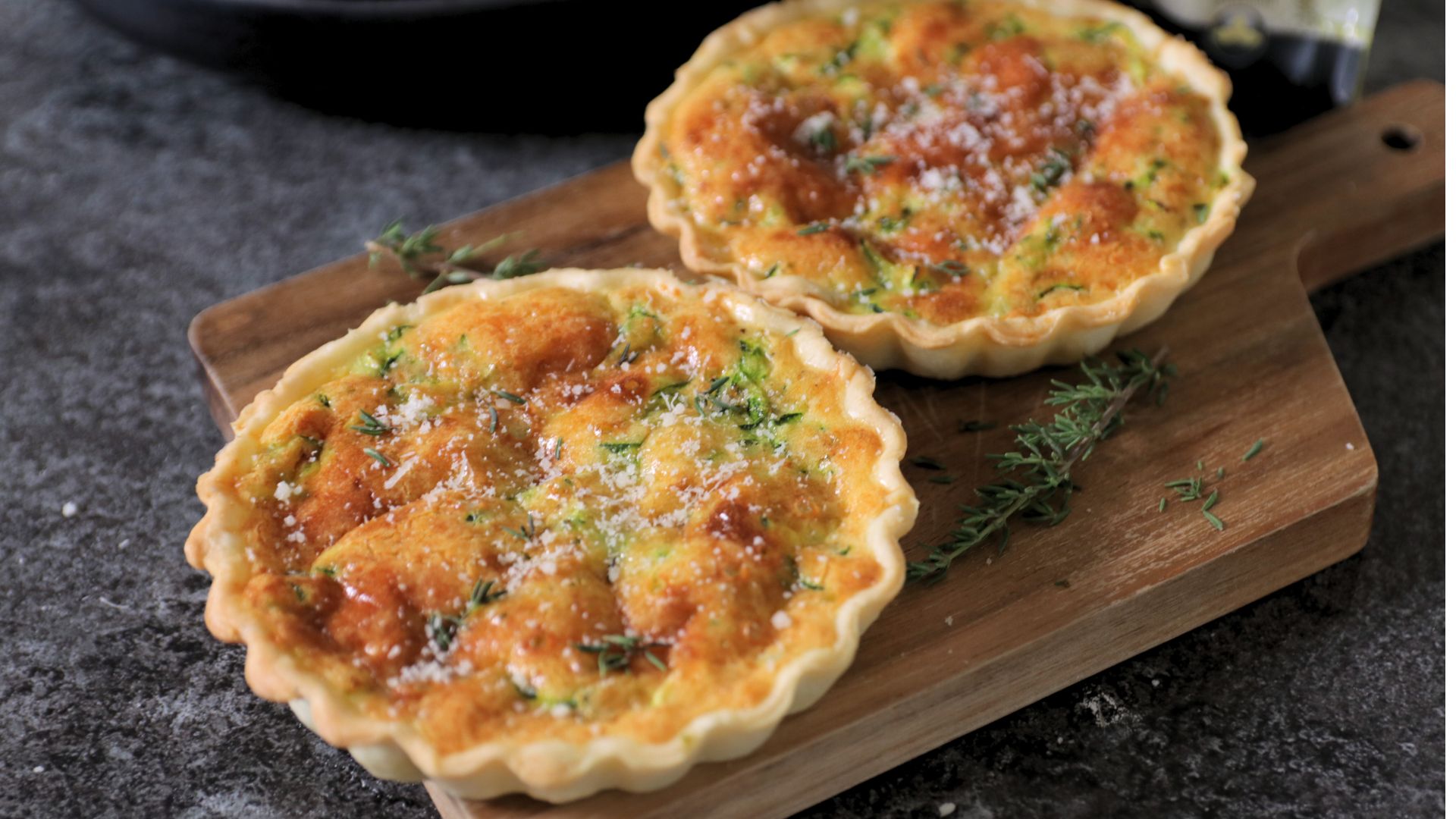 Mini quiche con zucchine e Grattugiato Bella Lodi