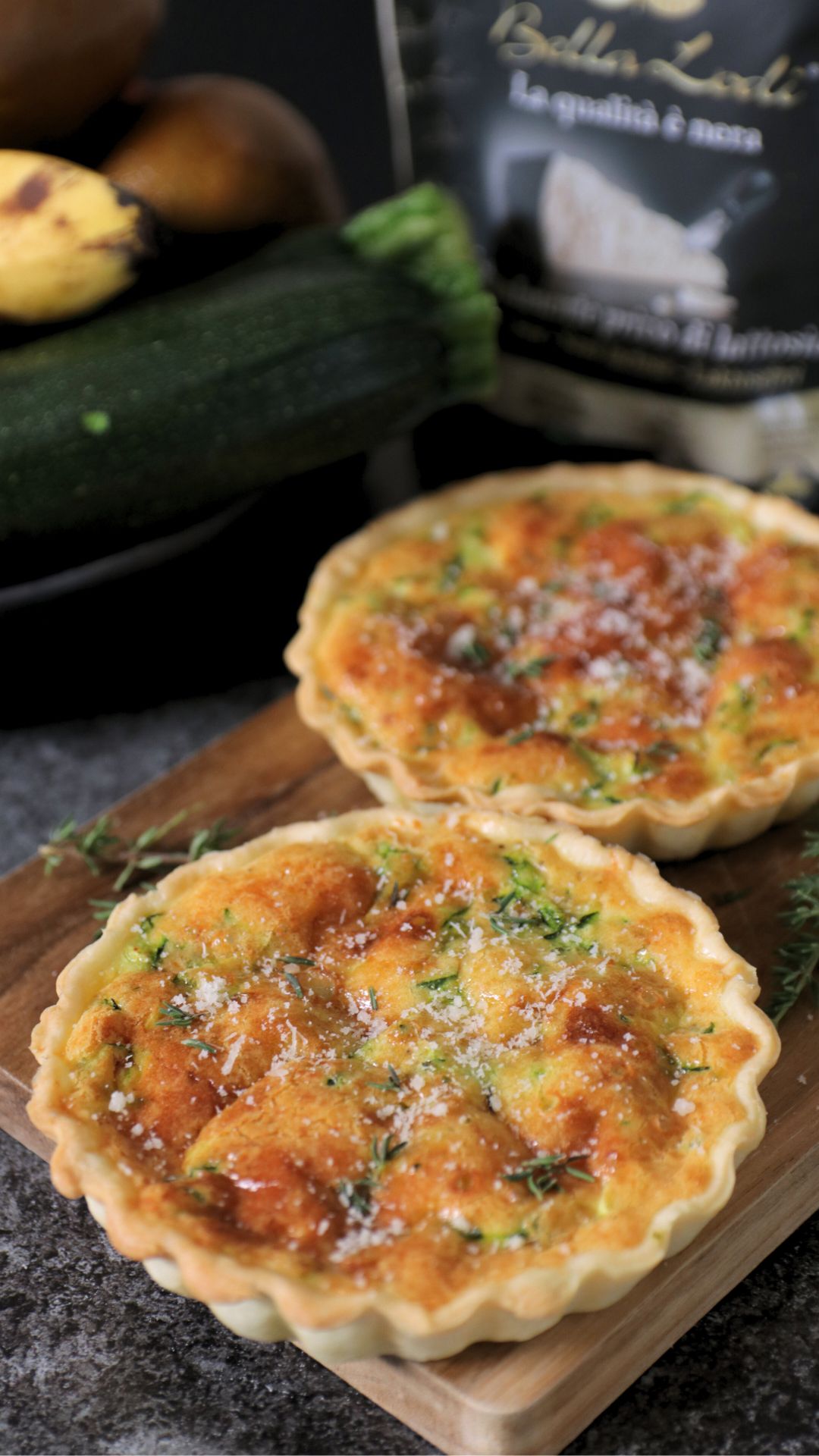 Mini quiche con zucchine e Grattugiato Bella Lodi