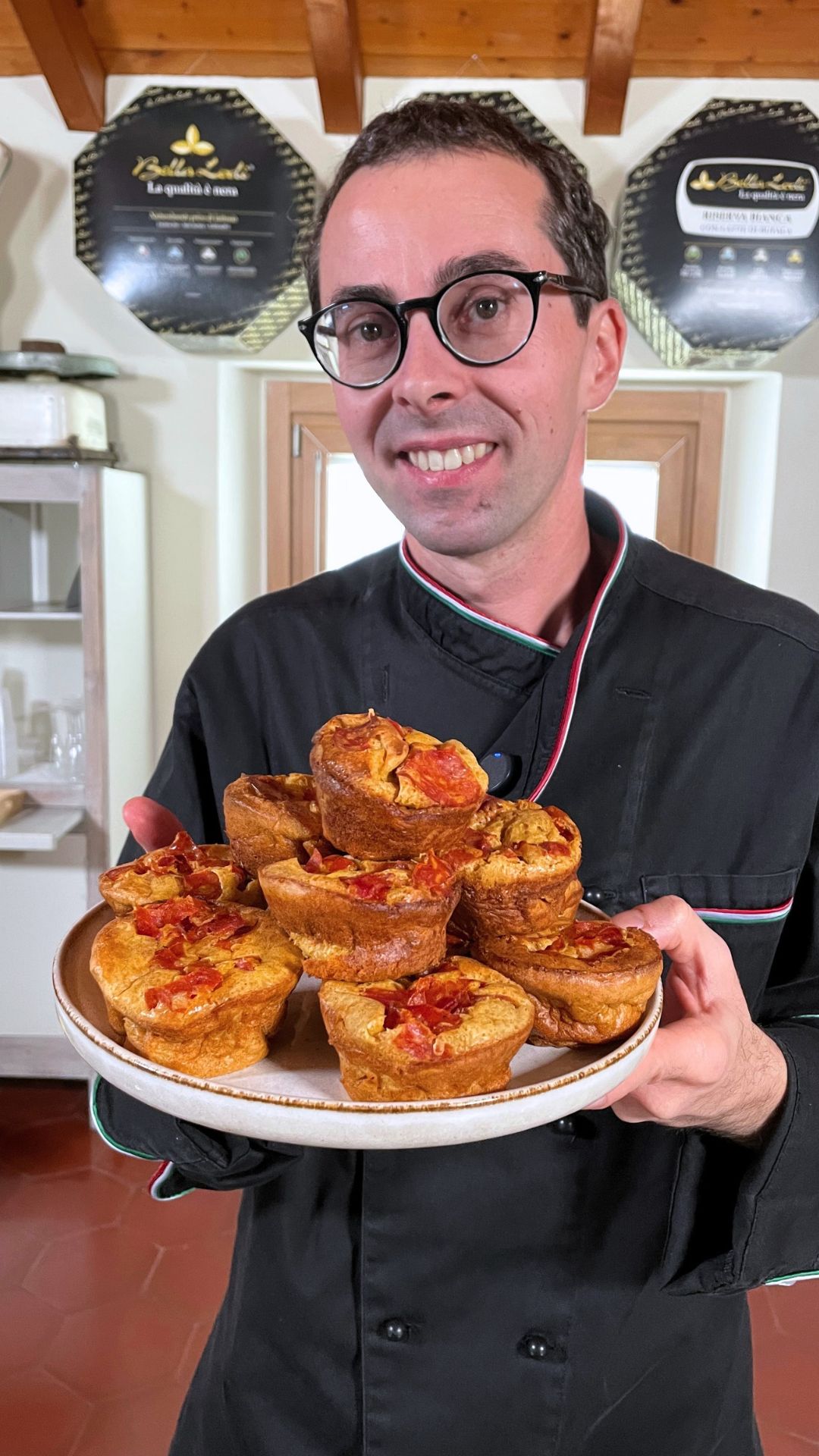 Muffin salati con salame piccante e Bella Lodi Grattugiato